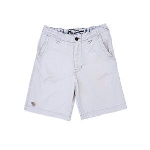 Abercrombie & Fitch Adirondack Campus Shorts Men's 14 Beige Distressed Cotton
